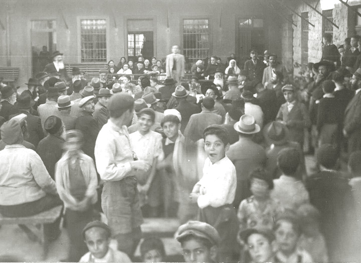 A Bar Mitzvah celebration of one of the Zion boys. Founder of the orphanage, Rabbi A.Y. Blumenthal...