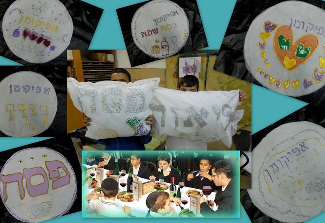Pictured are the Zion boys enjoying a model Pesach seder in preparation of the exciting firs...