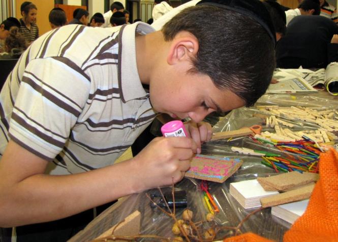 Arts and crafts is one of the many extra-curricular activities enjoyed by the Zion boys.

Beside...