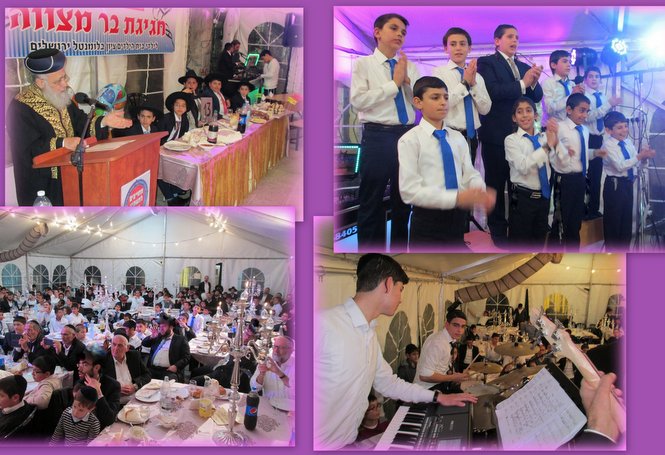 This past Thursday evening, the third candle lighting of Chanukah, six Zion boys celebrate...