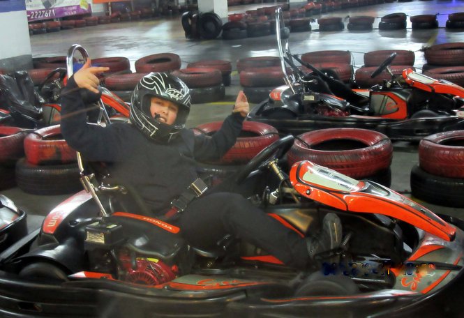 The Zion boys enjoyed driving and competing against one another at a local go karting track.