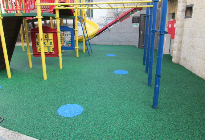 This week the Zion boys are enjoying the newly installed cushioned playground floor thank...