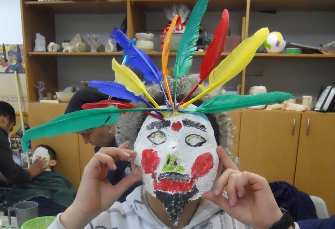 In the Zion Arts and Crafts program the children are hard at work. 
With enthusiastic anticipatio...