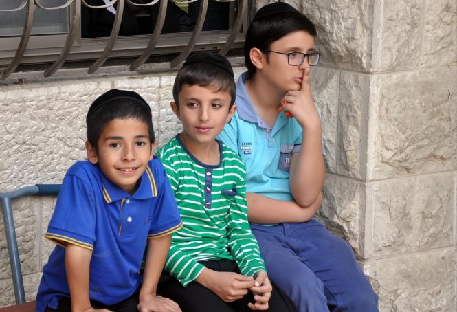 Some Zion boys relaxing on a bench in our campus courtyard. 